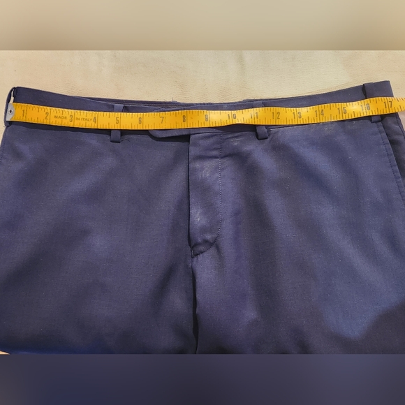 Indochino Wool Mohair Navy Suit Jacket Blazer sz 40R Pants sz 34 Two Button Blue - Picture 4 of 14